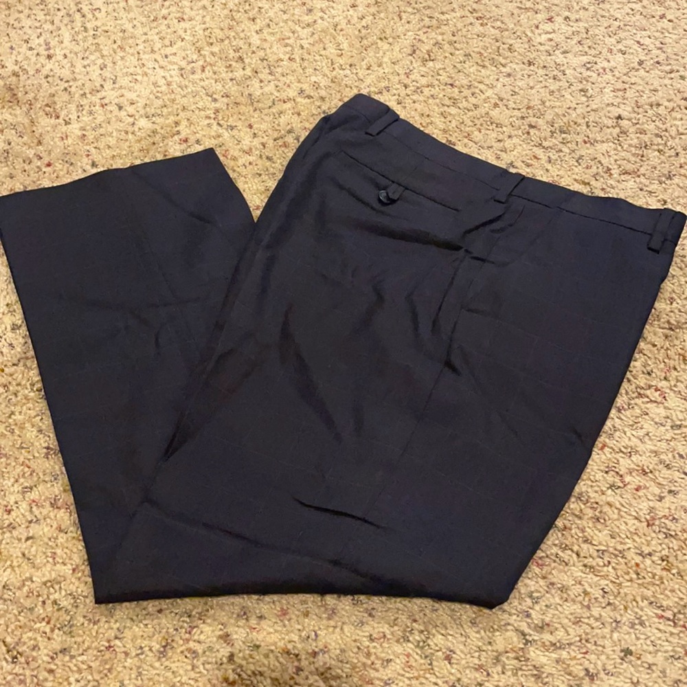 Navy w/gray pattern Banana Republic Dress Pants